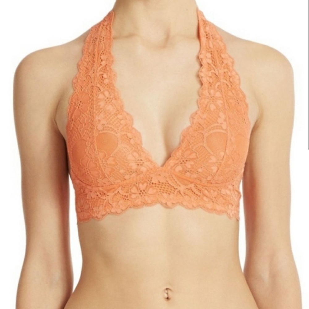 Free People Galloon Lace Halter Bralette